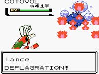 une photo d'Ã©cran de Pokemon Or sur Nintendo Game Boy Color